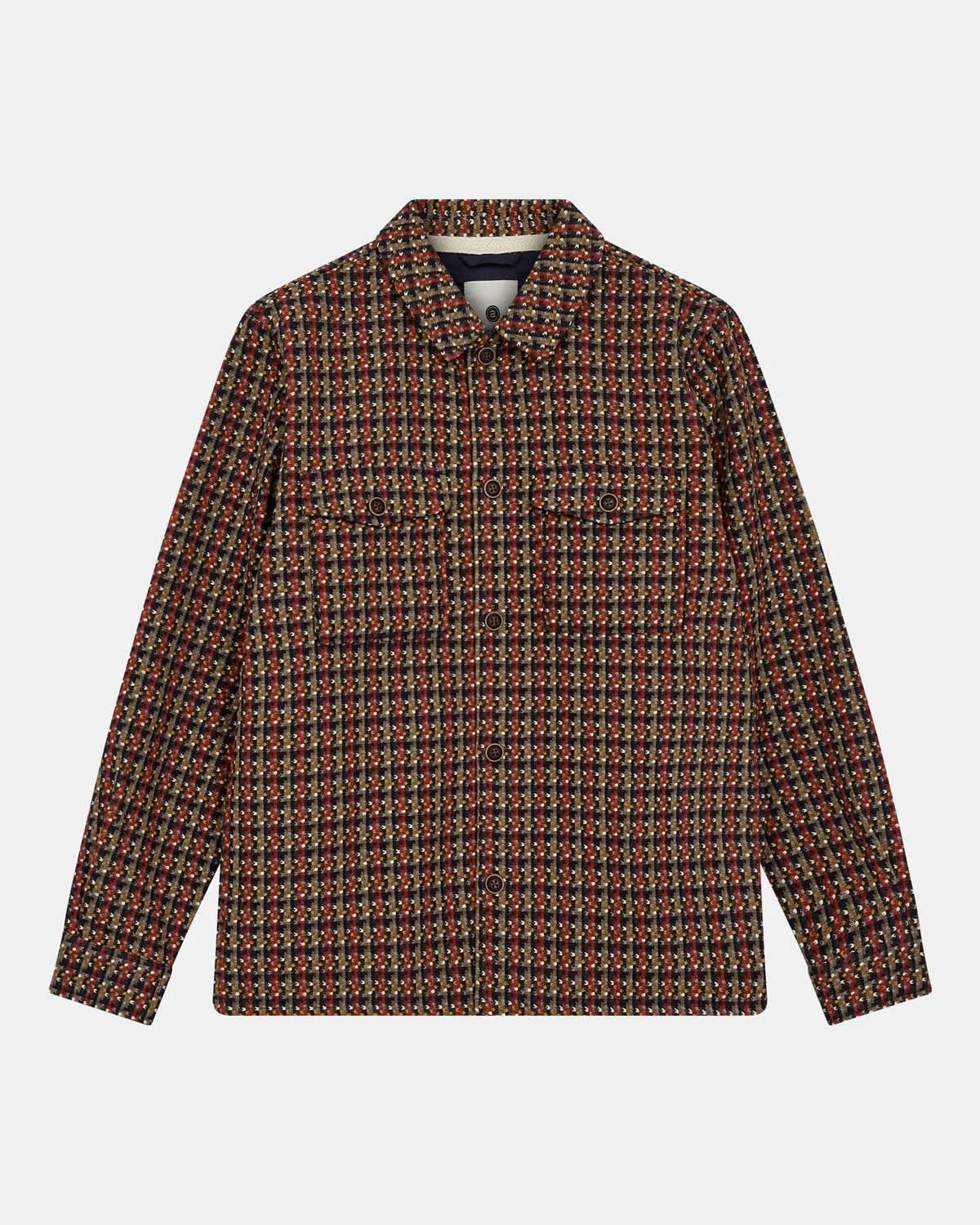 OVERSHIRT PIED DE POULE MISTO LANA