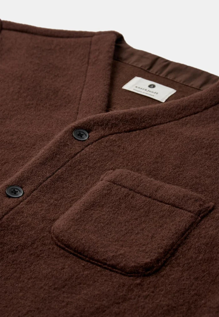 GIACCA IN LANA COTTA CIOCCOLATO
