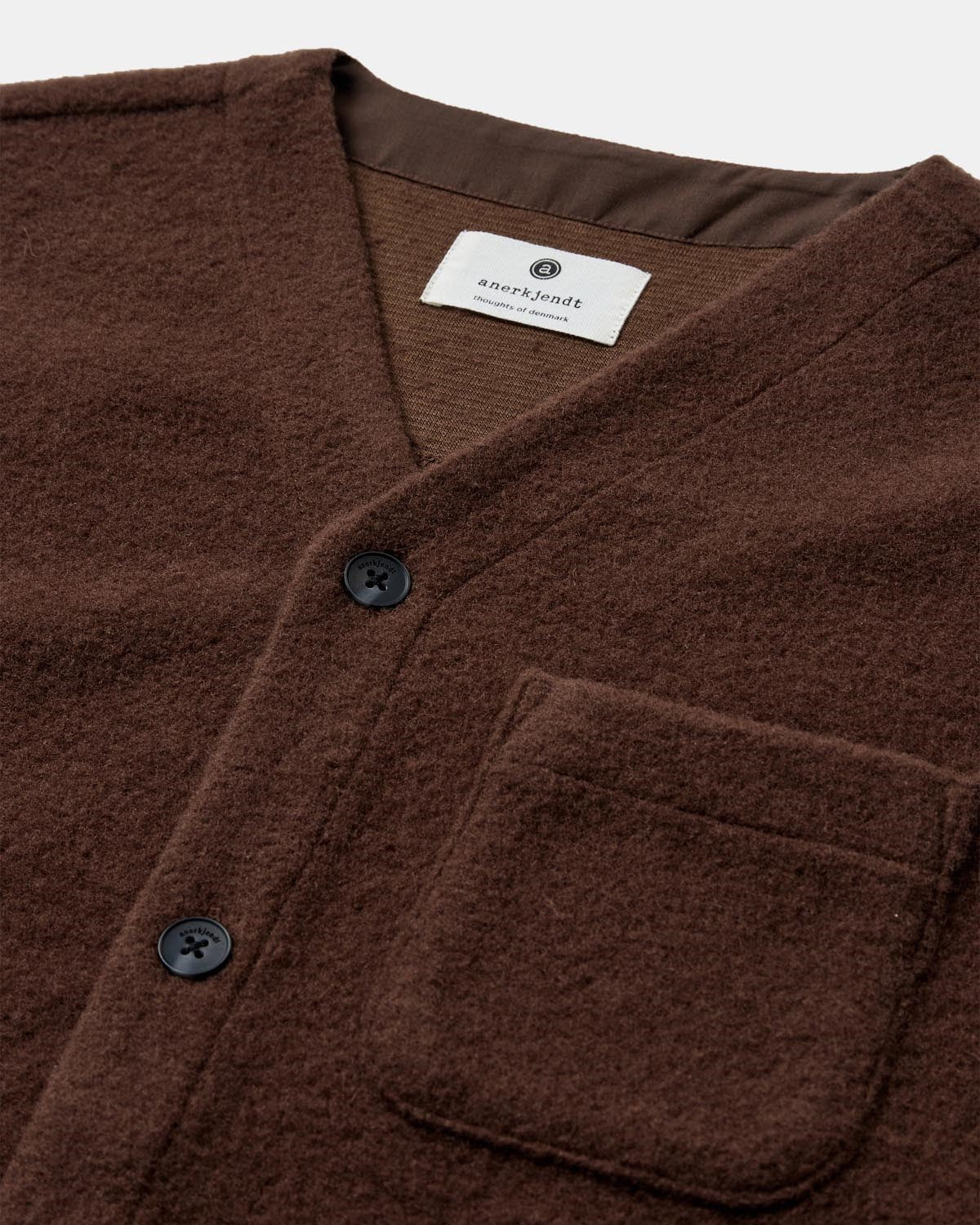 GILET LANA COTTA CIOCCOLATO