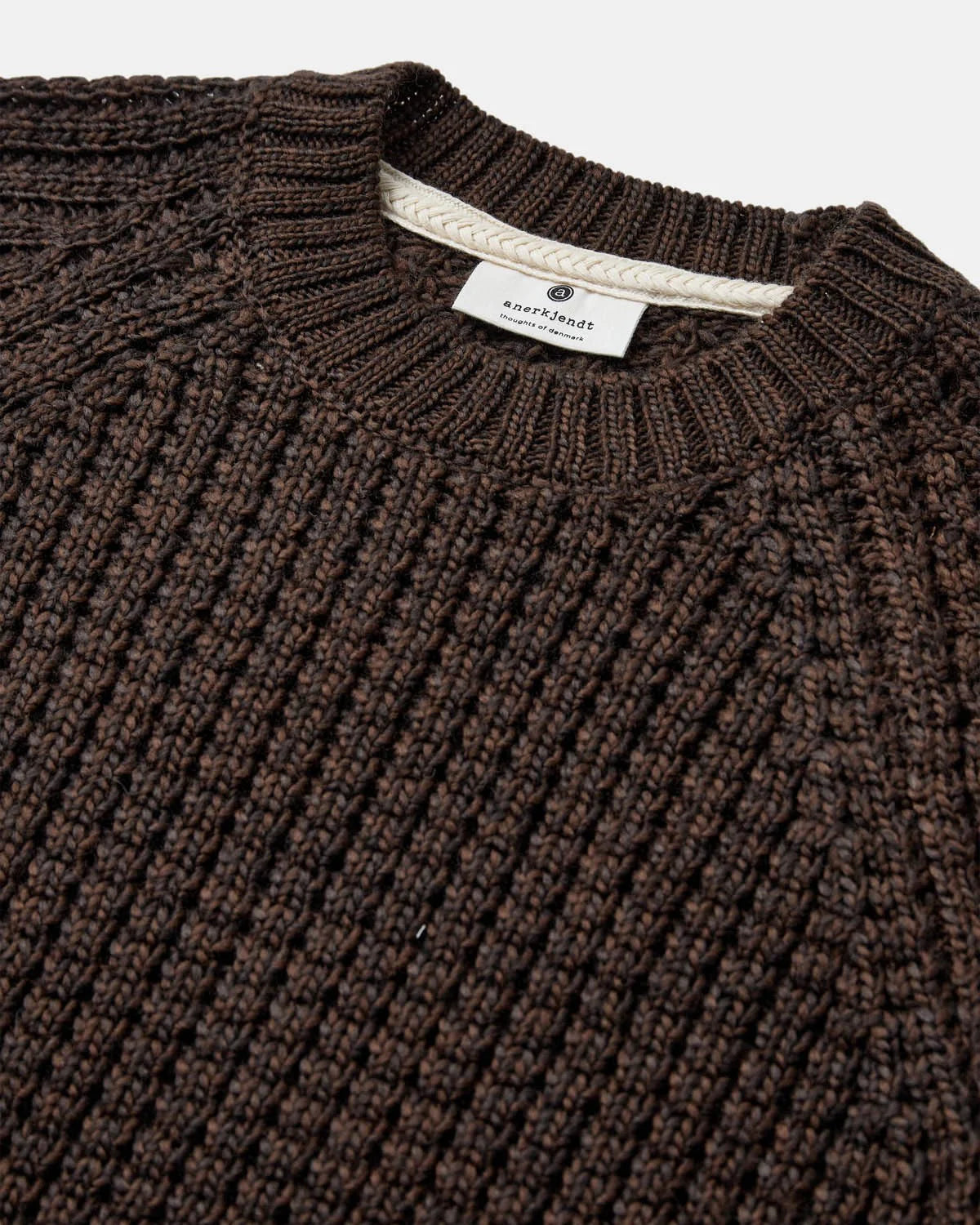 MAGLIONE LANA STRUTTURATO MARRONE