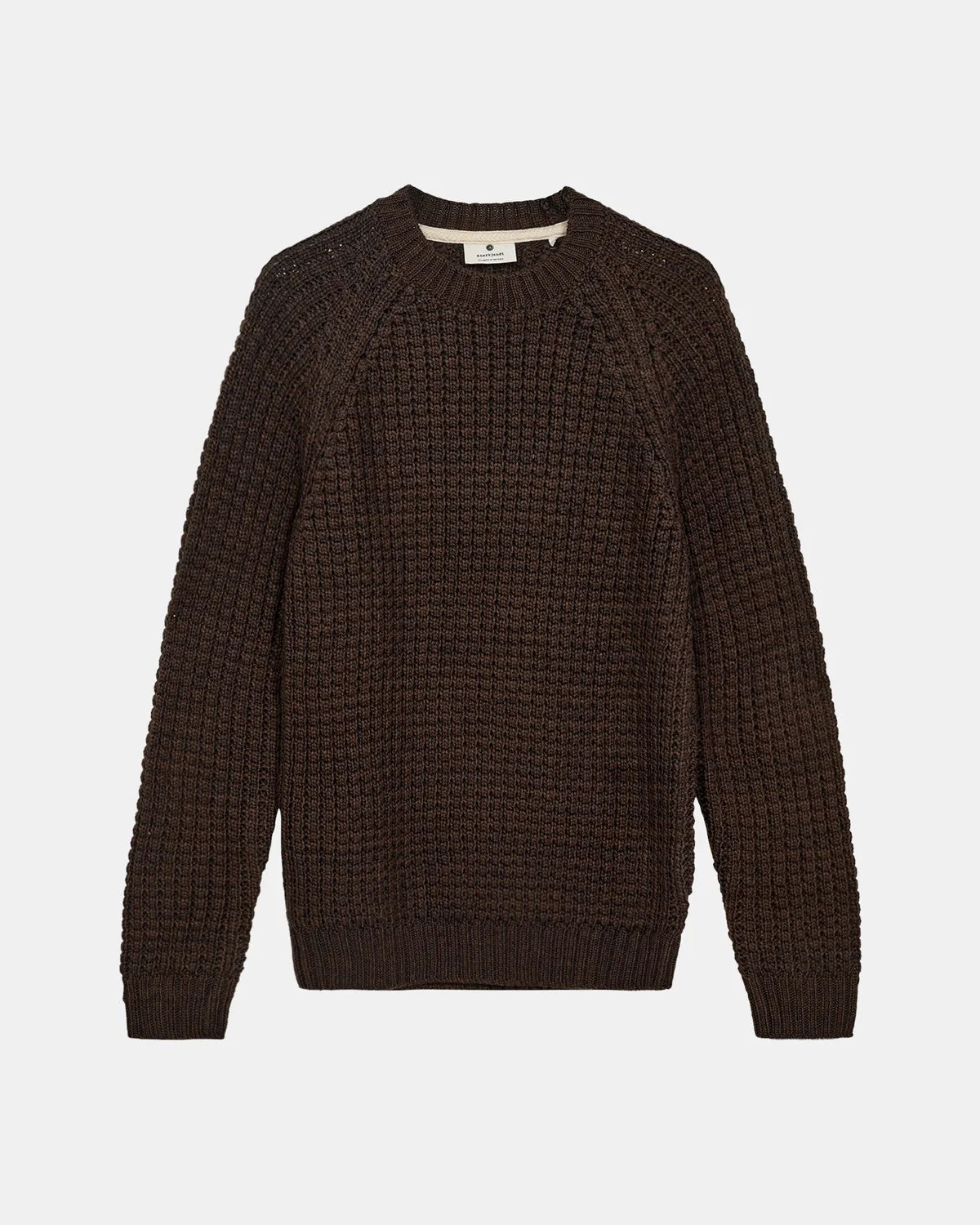 MAGLIONE LANA STRUTTURATO MARRONE