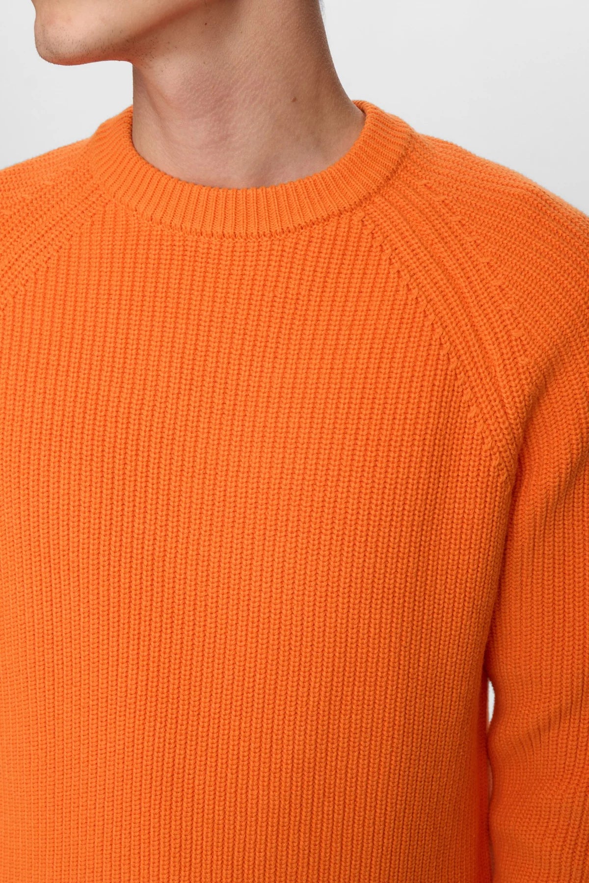 MAGLIONE GIROCOLLO ARANCIONE
