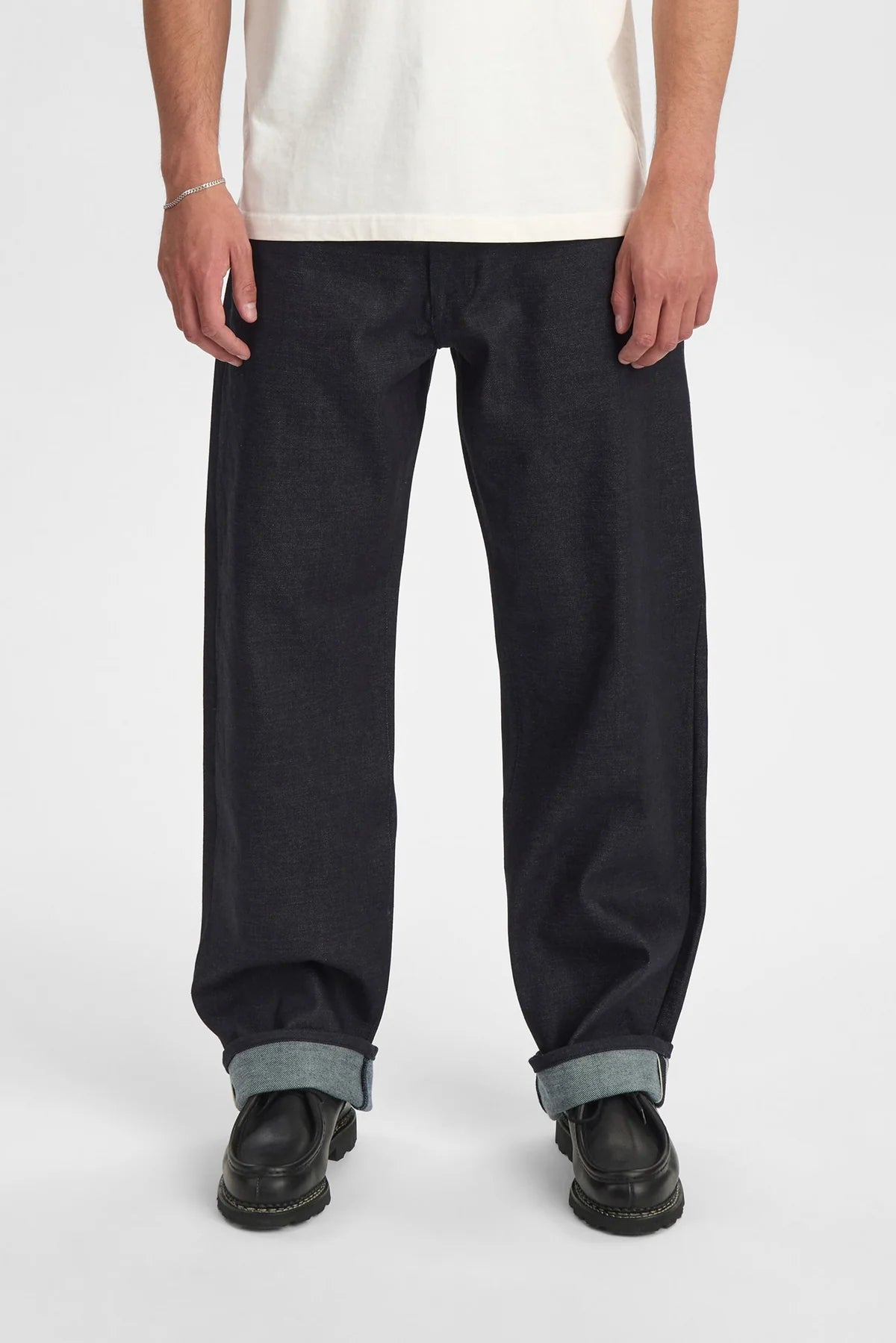 JEANS RELAXED FIT IN COTONE BLU SCURO