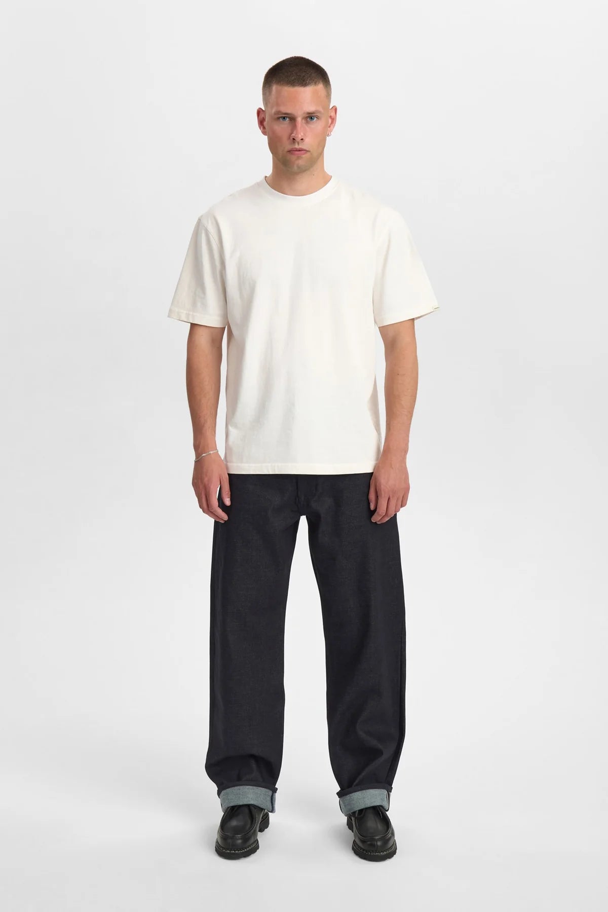 JEANS RELAXED FIT IN COTONE BLU SCURO