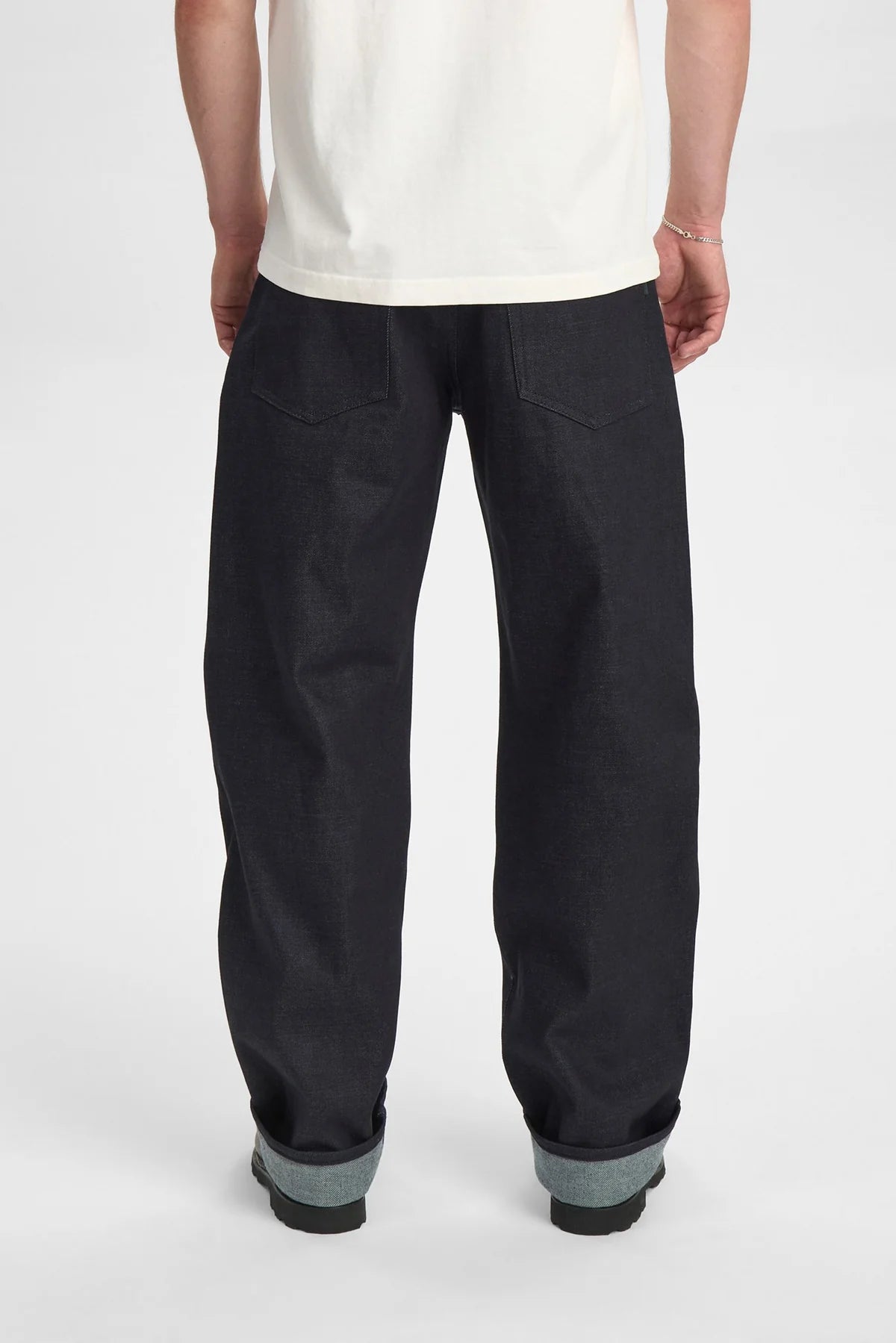 JEANS RELAXED FIT IN COTONE BLU SCURO