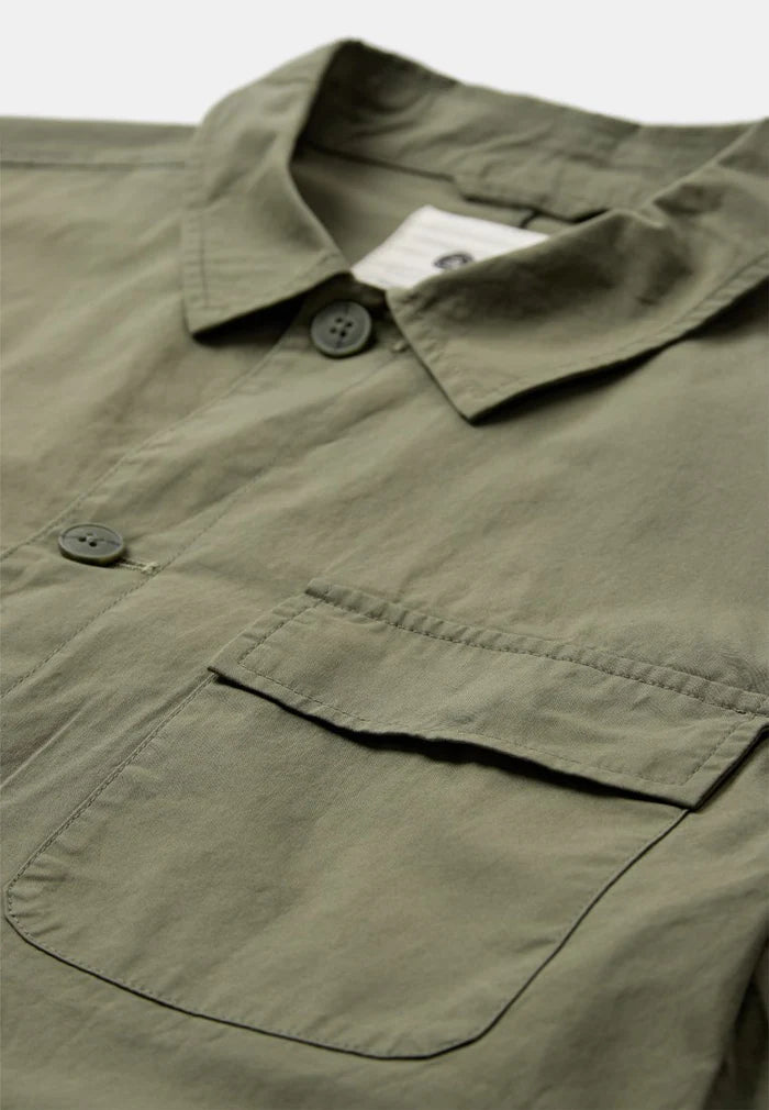 OVERSHIRT IN COTONE VERDE LODEN