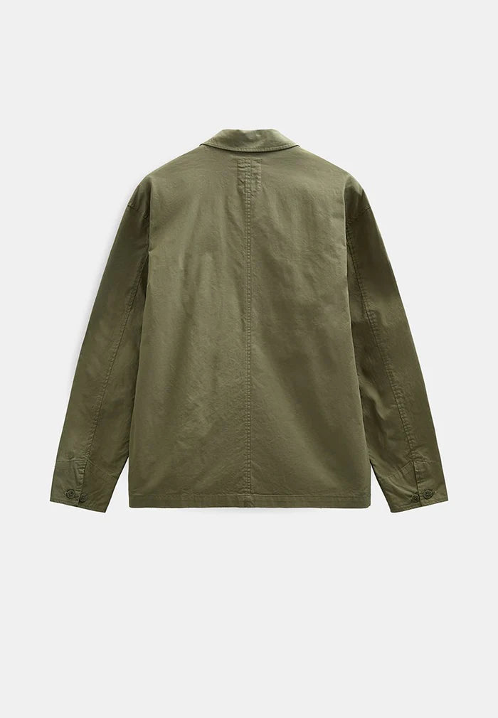 OVERSHIRT IN COTONE VERDE LODEN