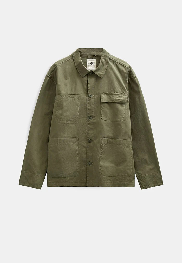 OVERSHIRT IN COTONE VERDE LODEN
