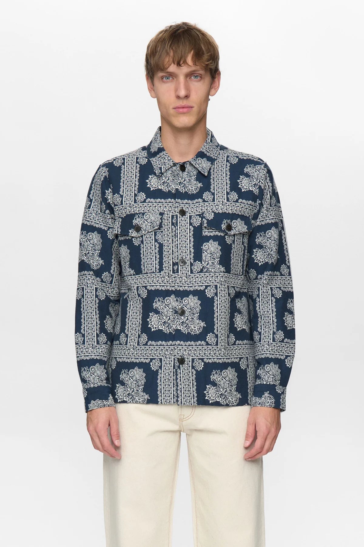 OVERSHIRT IN COTONE SKY CAPTAIN