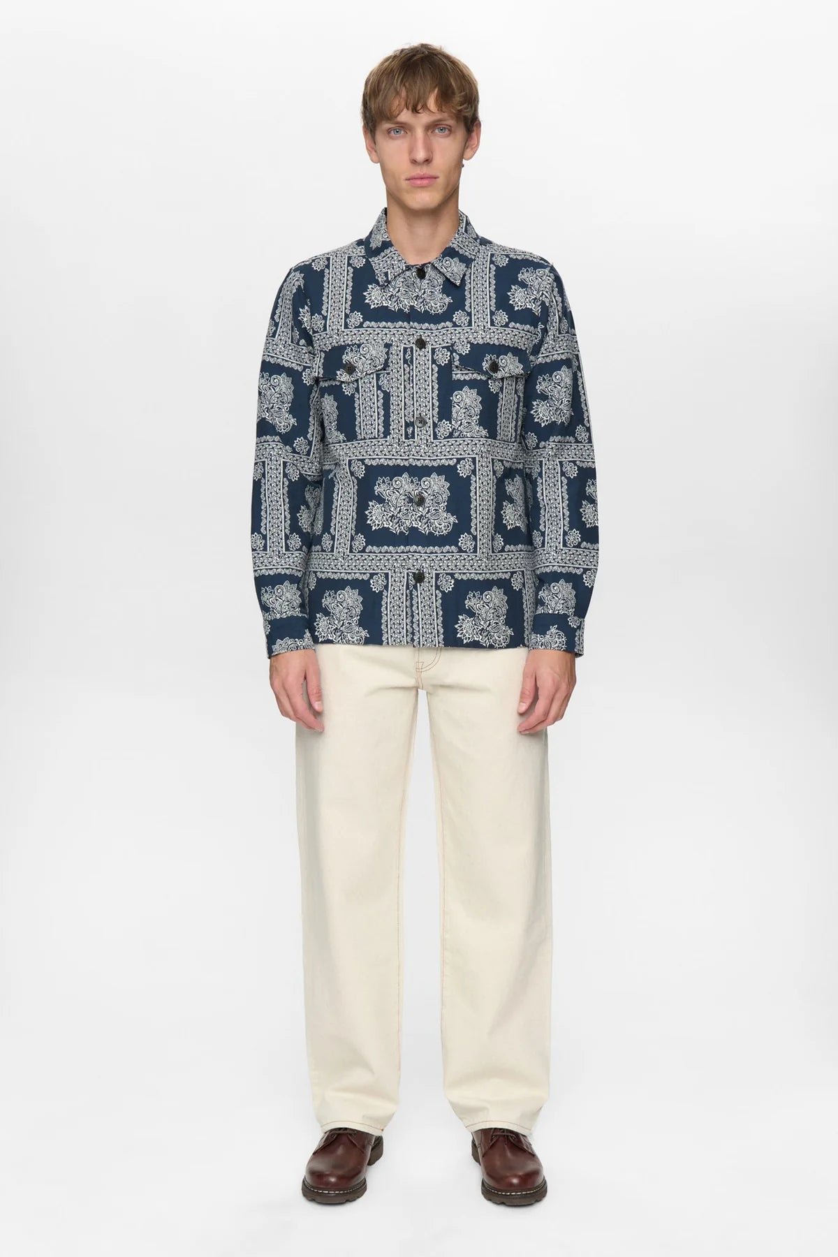 OVERSHIRT IN COTONE SKY CAPTAIN