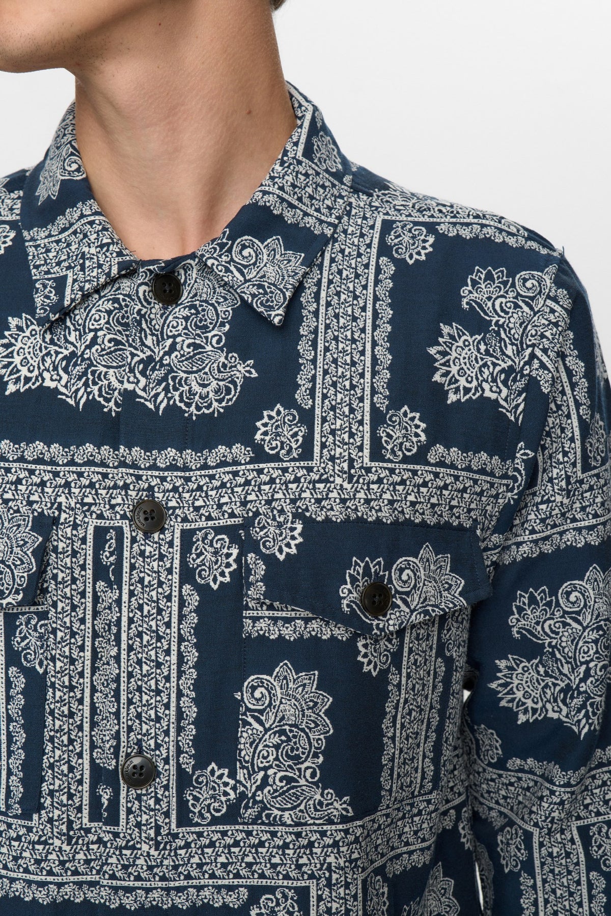 OVERSHIRT IN COTONE SKY CAPTAIN