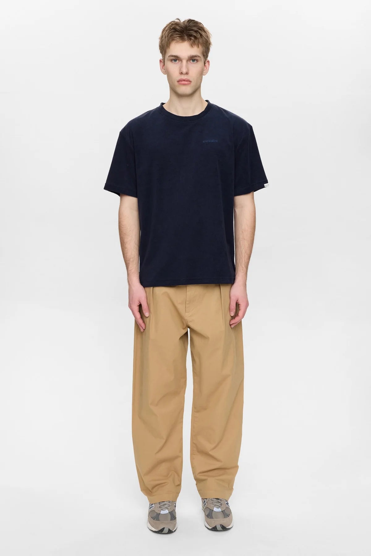 T-SHIRT IN COTONE BLU