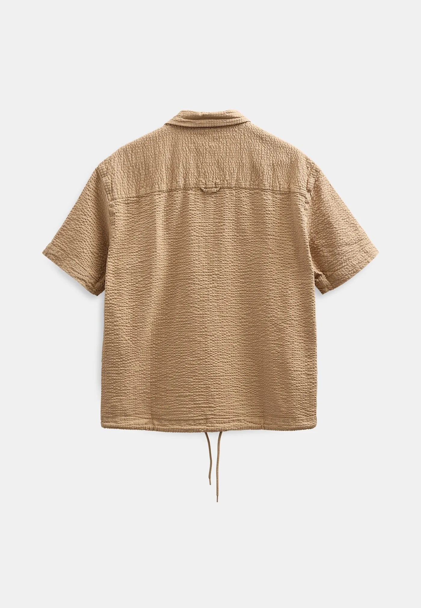 OVERSHIRT A MANICHE CORTE IN COTONE INCENSO