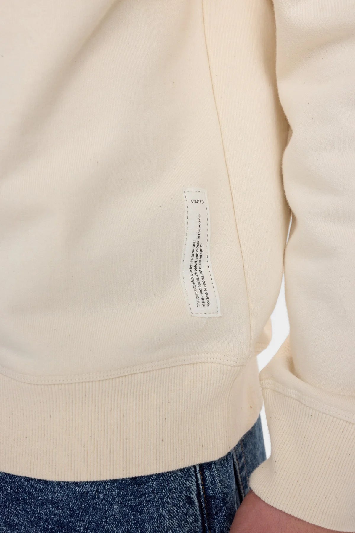 FELPA GIROCOLLO IN COTONE TOFU