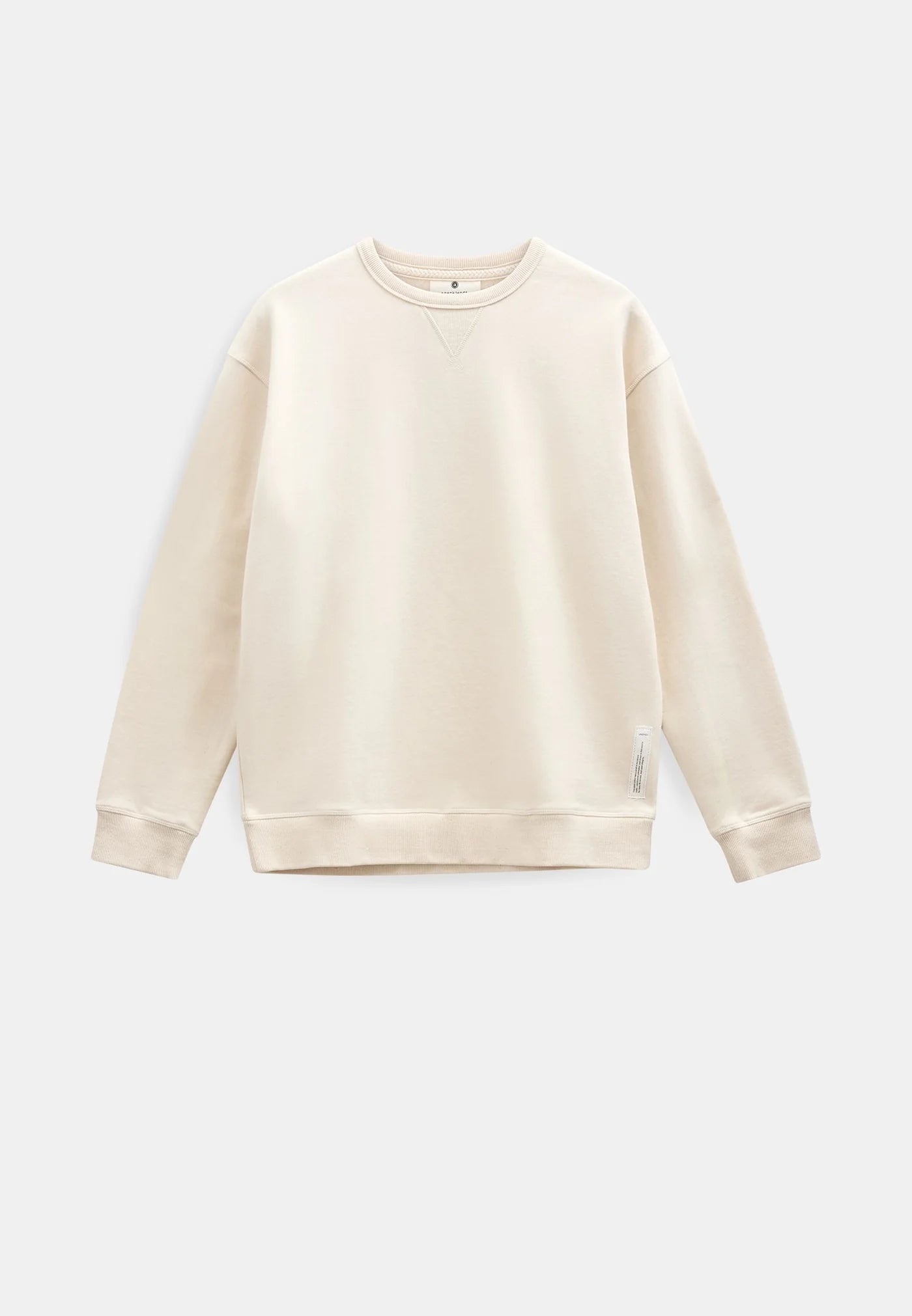 FELPA GIROCOLLO IN COTONE TOFU