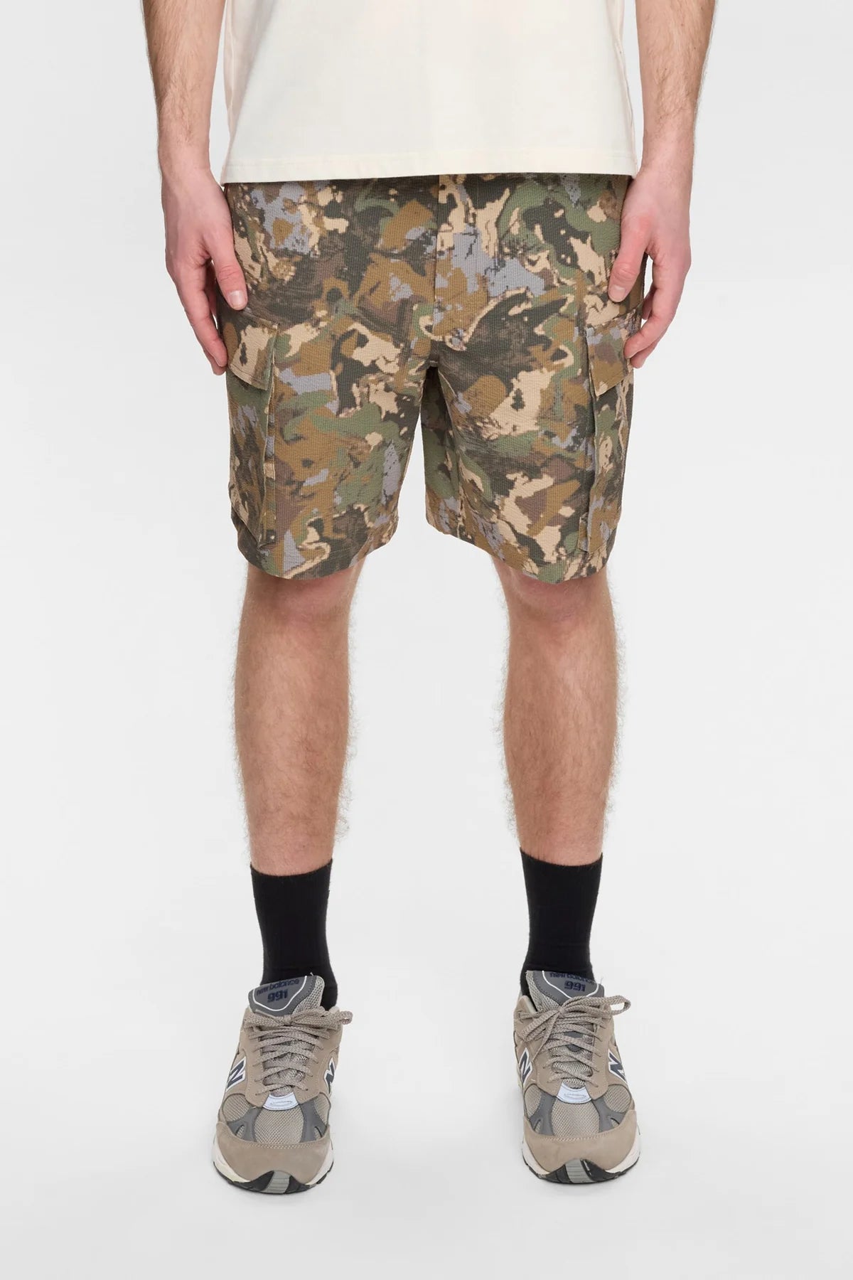 SHORTS TECH IN COTONE VERDE FORESTA