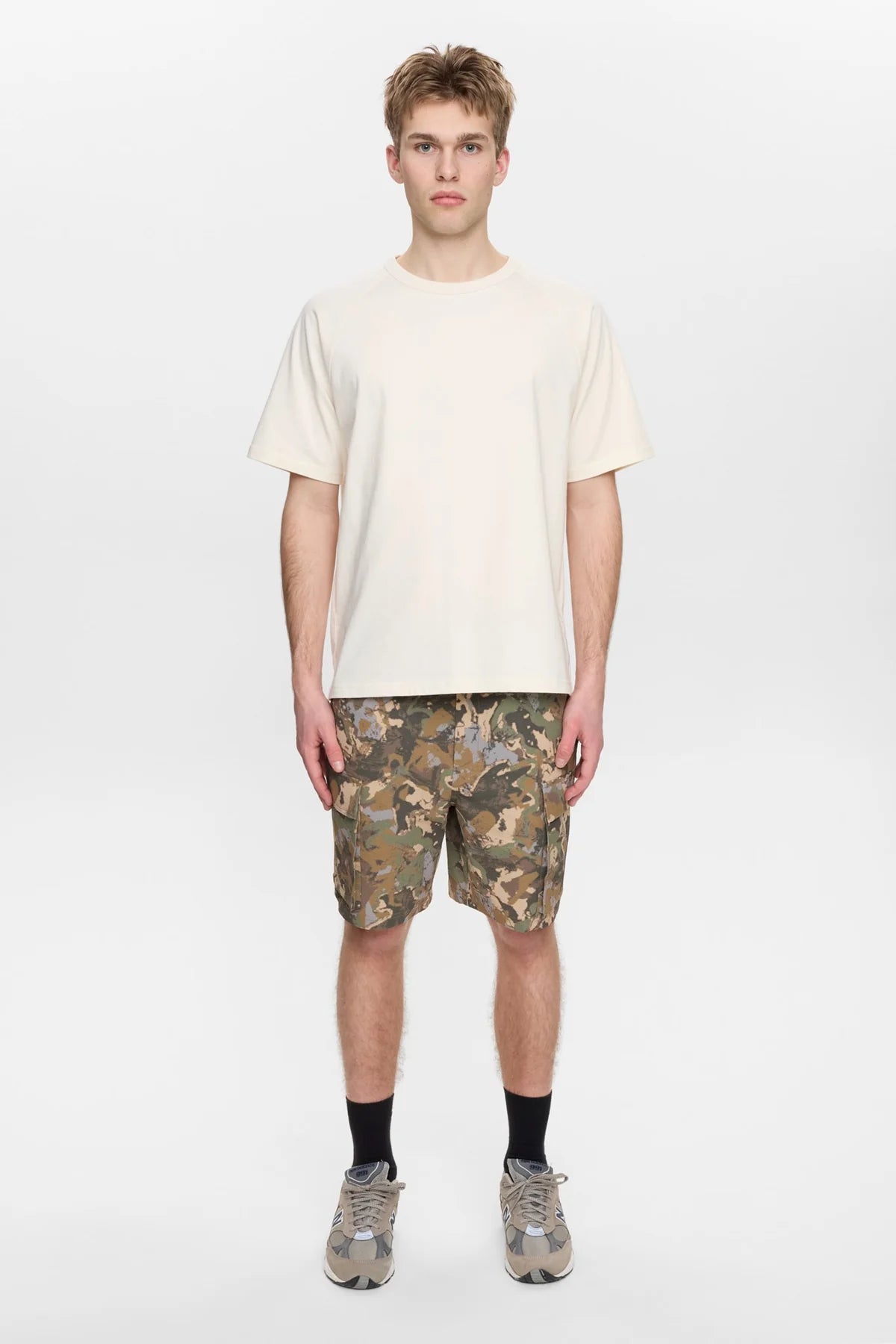 SHORTS TECH IN COTONE VERDE FORESTA