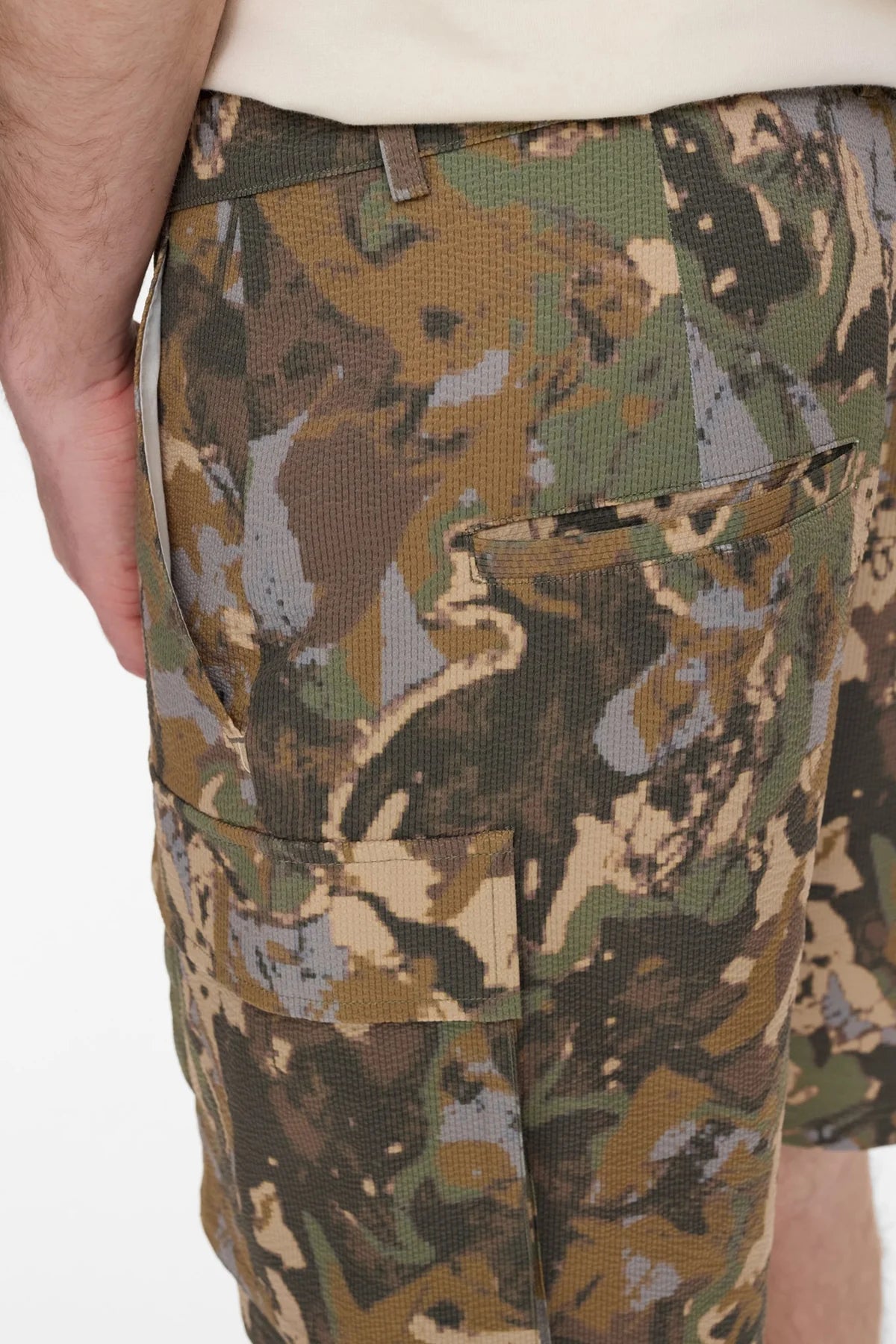 SHORTS TECH IN COTONE VERDE FORESTA