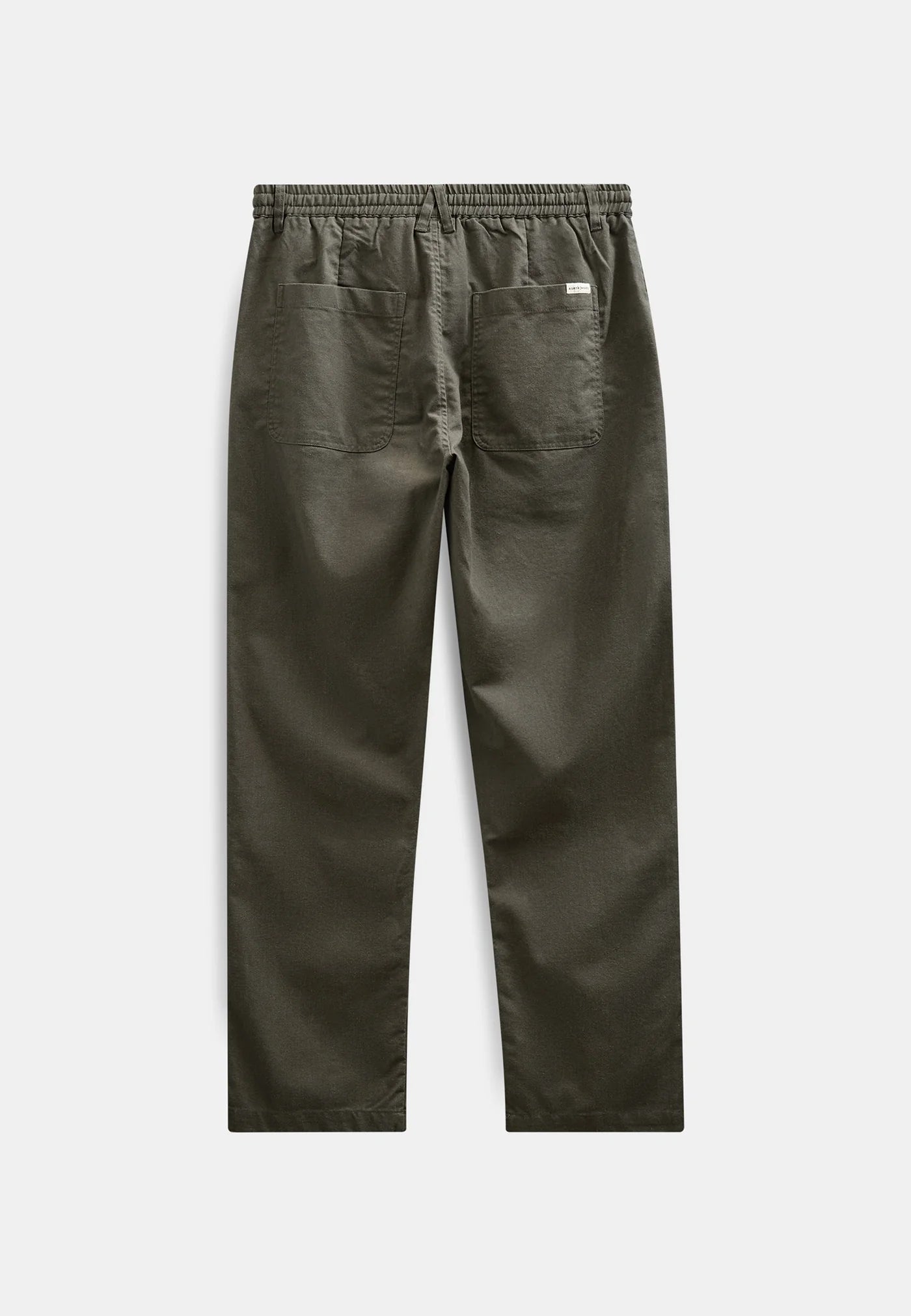 PANTALONI IN LINO/COTONE/VISCOSA VERDE FORESTA