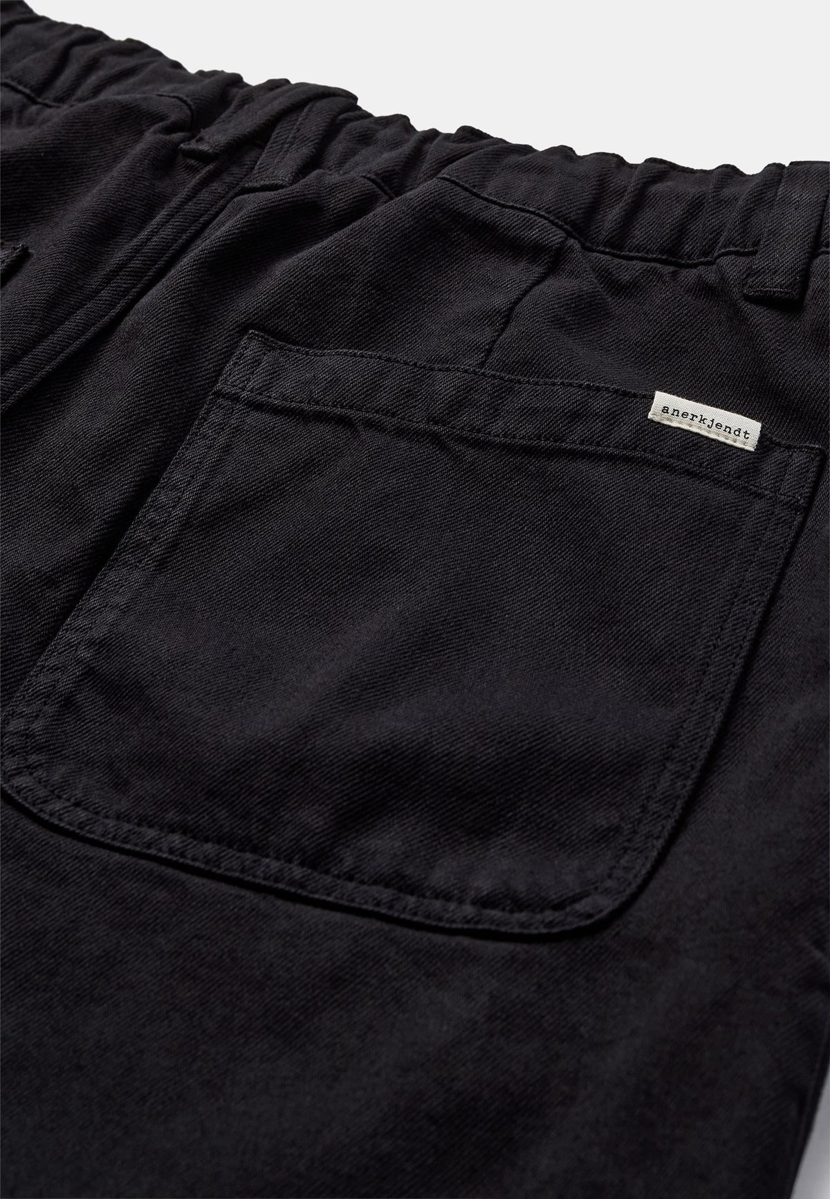 PANTALONI IN TWILL DI COTONE NERO CAVIAR