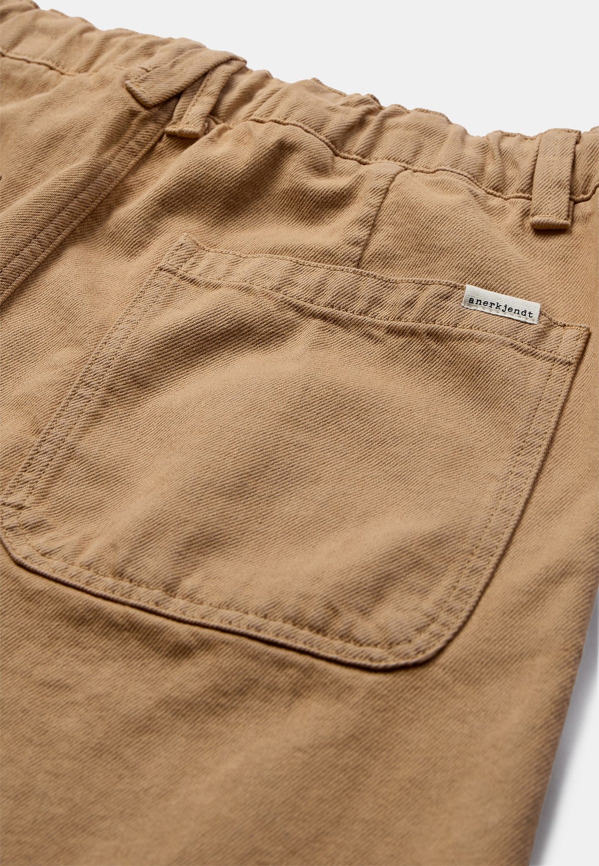 PANTALONI RELAXED FIT IN COTONE MARRONE CHIARO