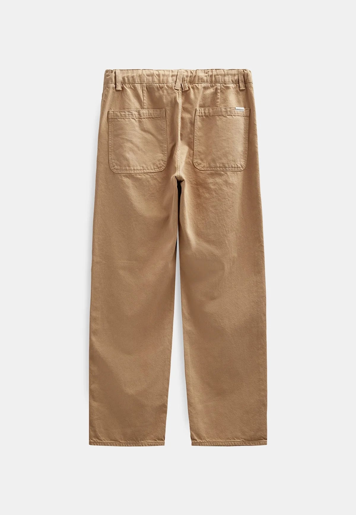 PANTALONI RELAXED FIT IN COTONE MARRONE CHIARO