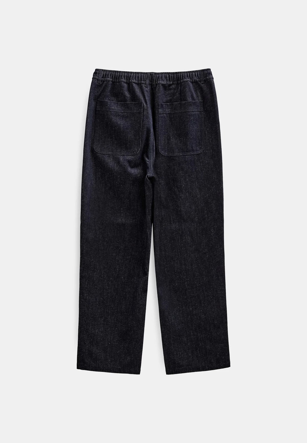 JEANS IN COTONE E LINO BLU SCURO