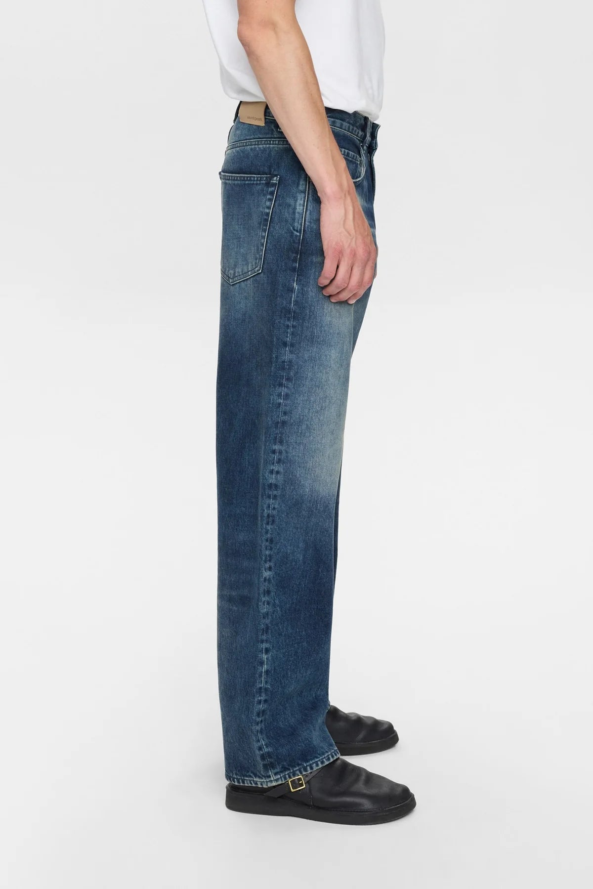 JEANS IN COTONE BLU VINTAGE