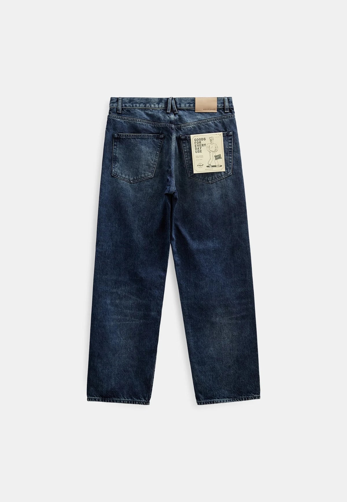 JEANS IN COTONE BLU VINTAGE