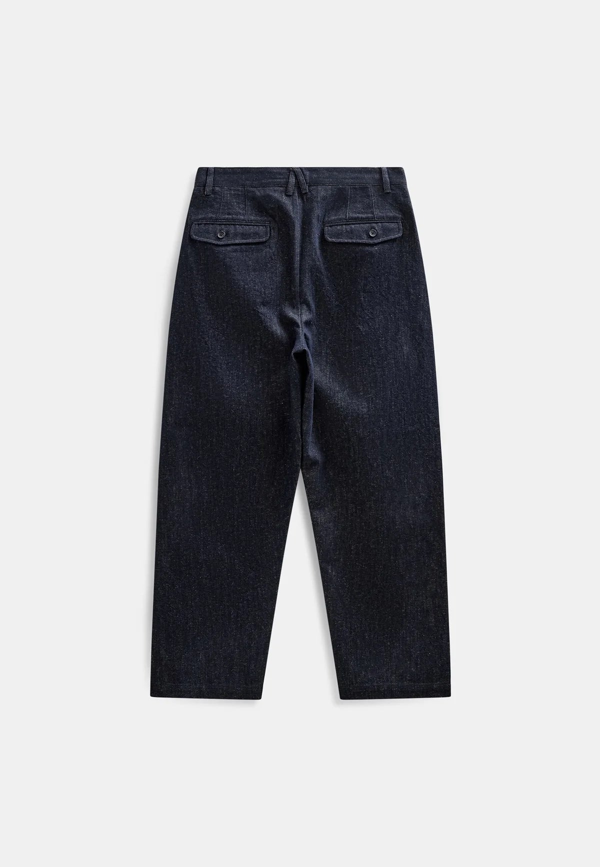 PANTALONI DENIM IN COTONE E LINO BLU SCURO