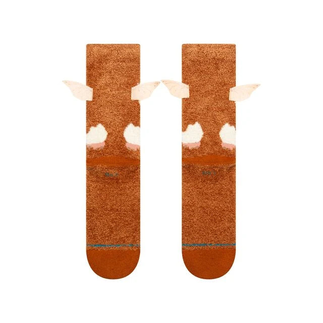 CALZINI GIZMO IN COTONE MARRONE