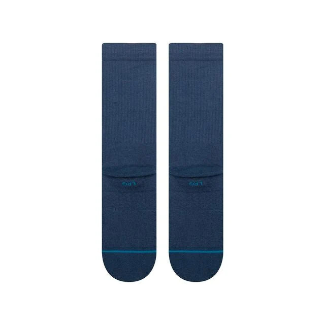 CALZINI A COSTINE IN COTONE BLU NAVY