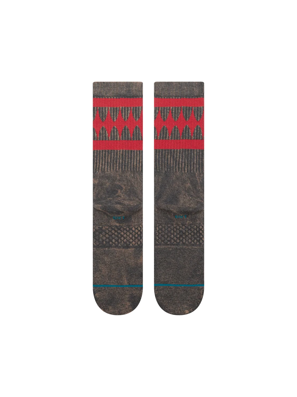CALZINI IN COTONE GRIGIO E ROSSO