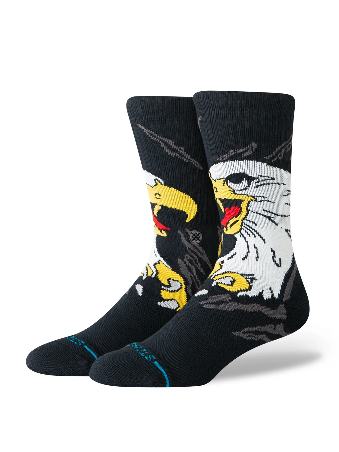 CALZINI AQUILA IN COTONE NERO