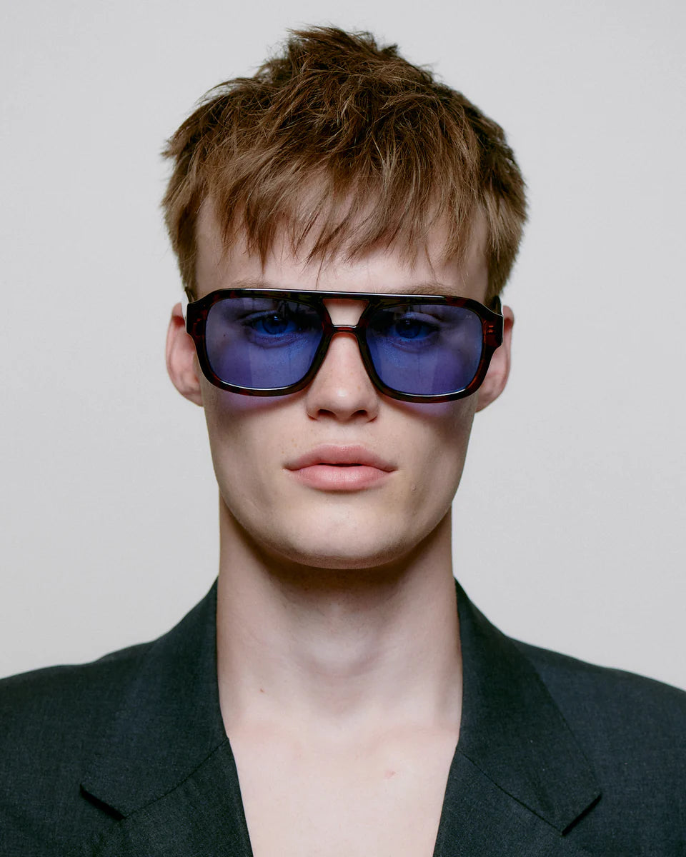 OCCHIALE DA SOLE KAYA DEMI TORTOISE (LENTI BLU)