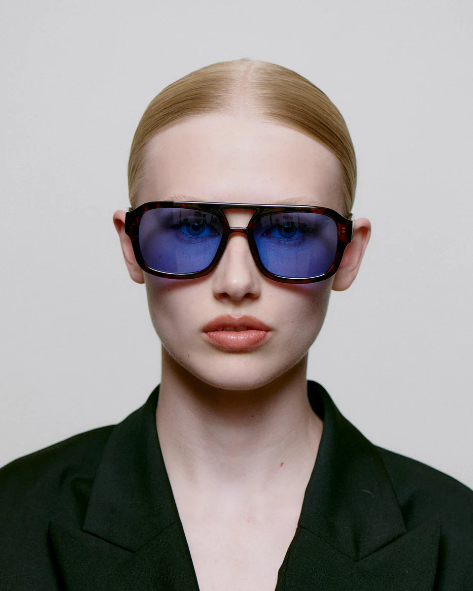OCCHIALE DA SOLE KAYA DEMI TORTOISE (LENTI BLU)