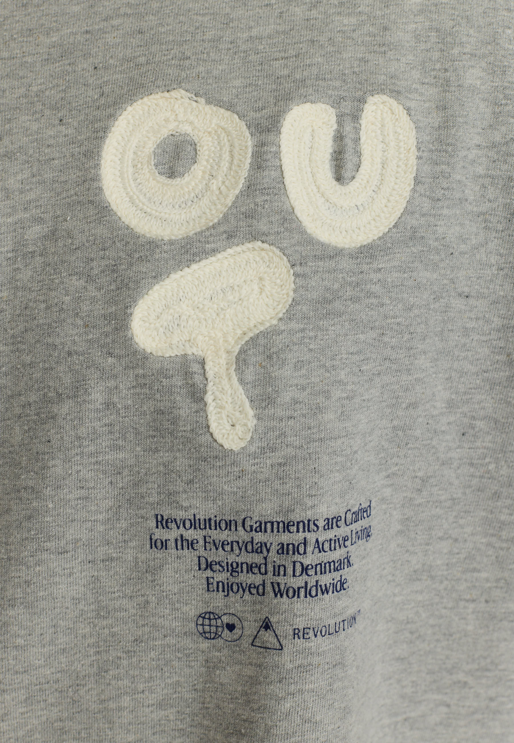 T-SHIRT LOOSE FIT IN COTONE GRIGIO MELANGE
