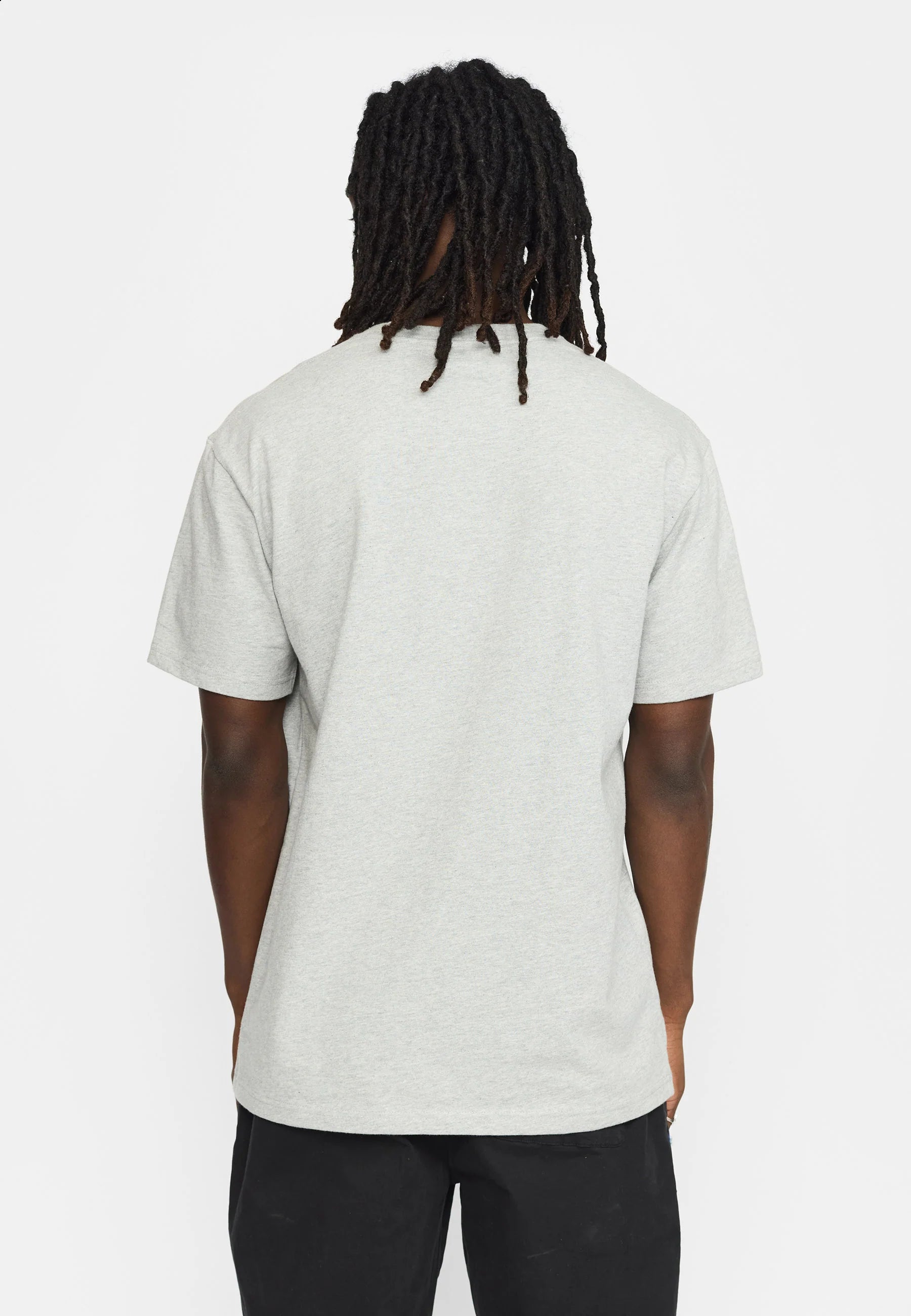 T-SHIRT LOOSE FIT IN COTONE GRIGIO MELANGE