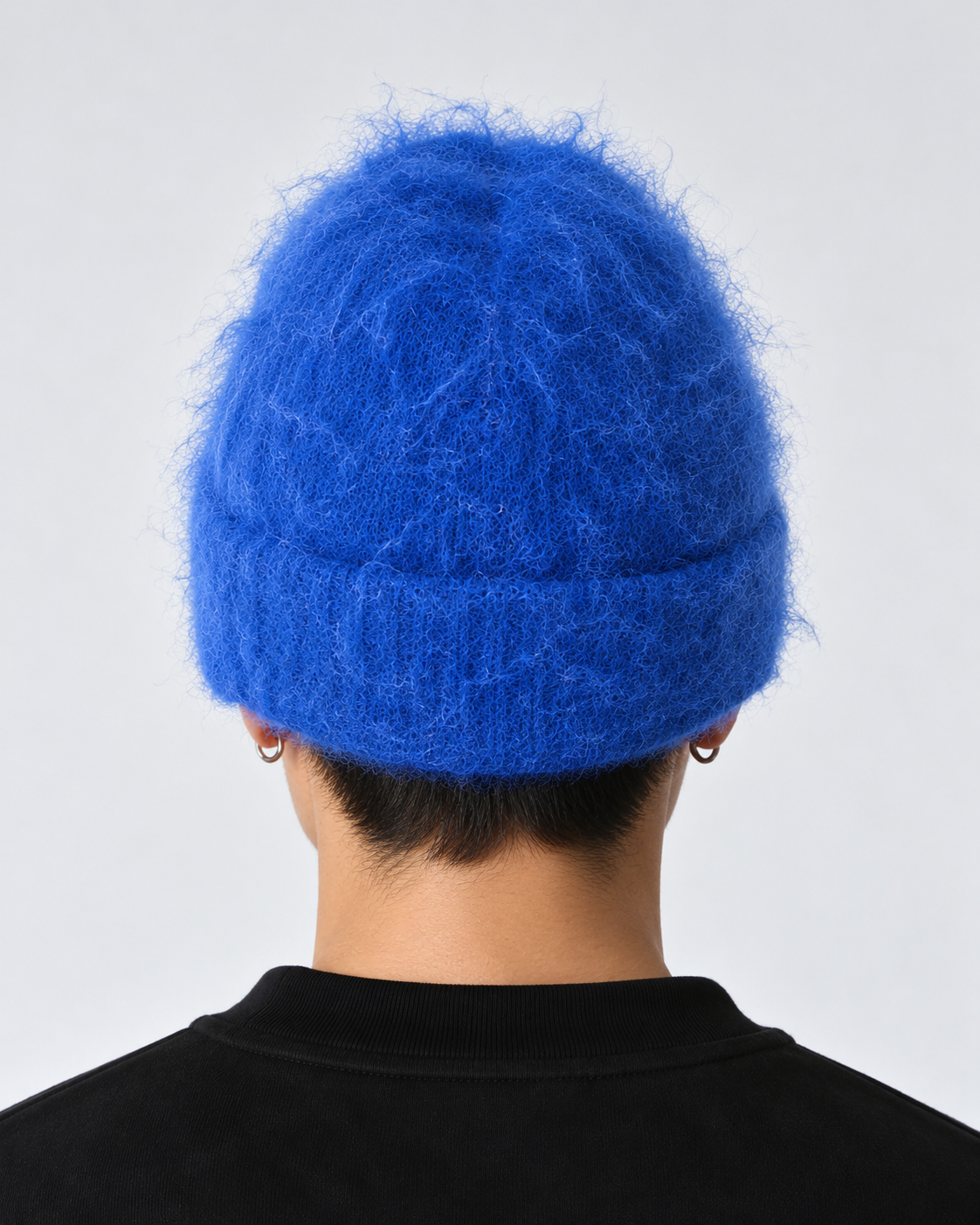 BERRETTO IN LANA MERINO BLU