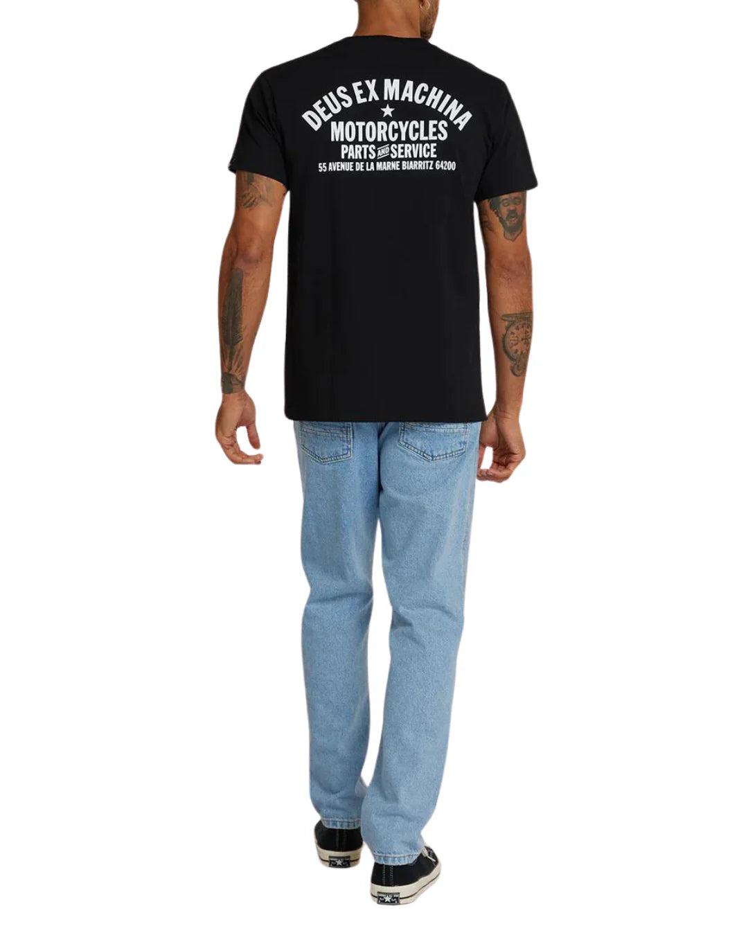T-SHIRT REGULAR FIT IN COTONE NERO