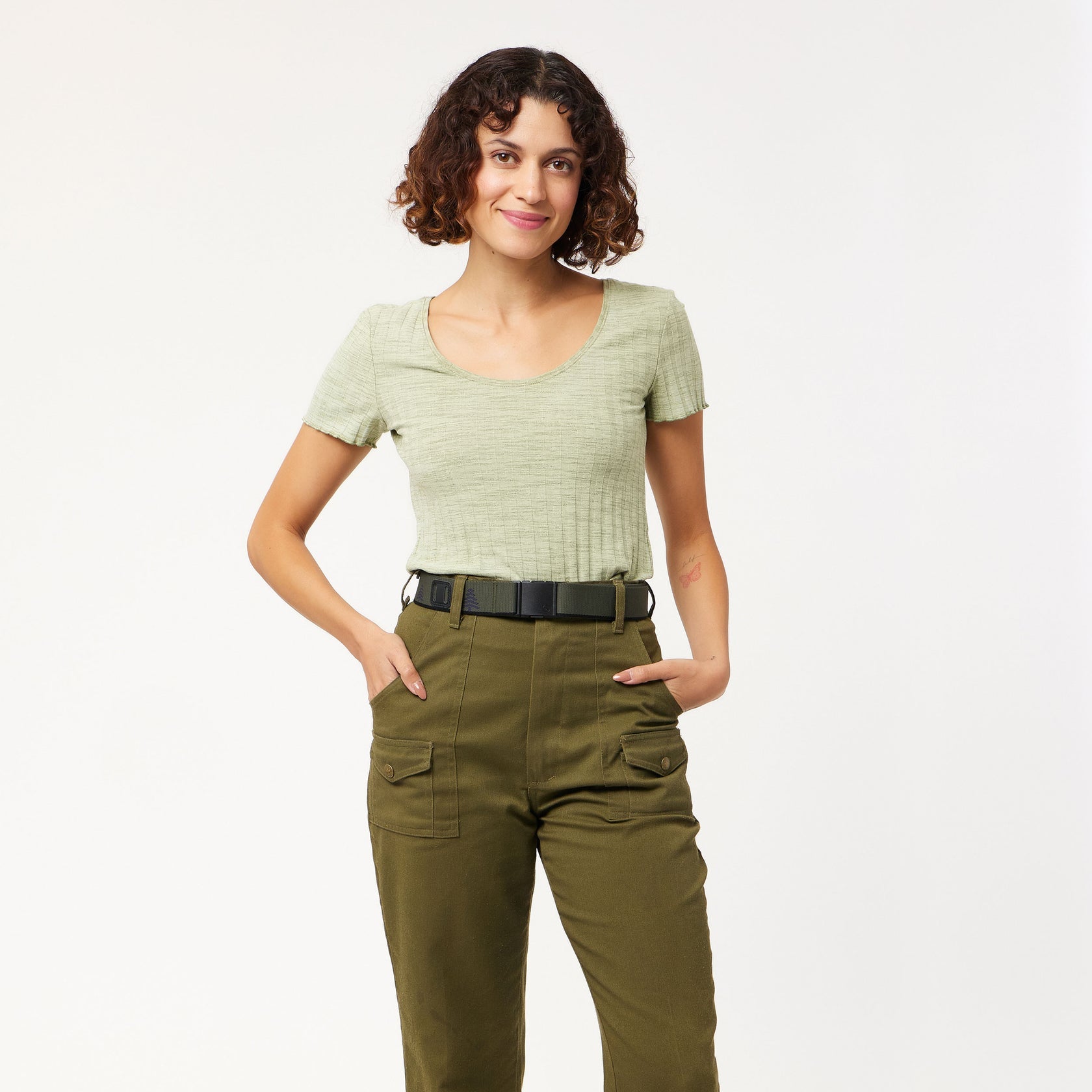 CINTURA BLACKWOOD EDERA VERDE NERA