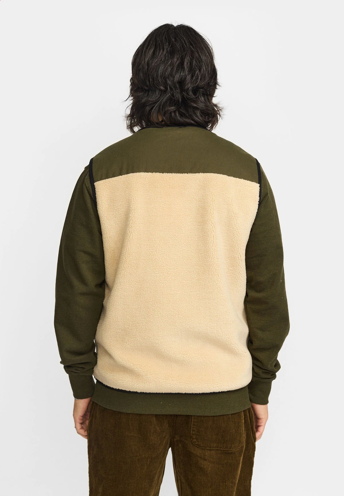 GILET TEDDY IN PILE E COTONE OFF WHITE
