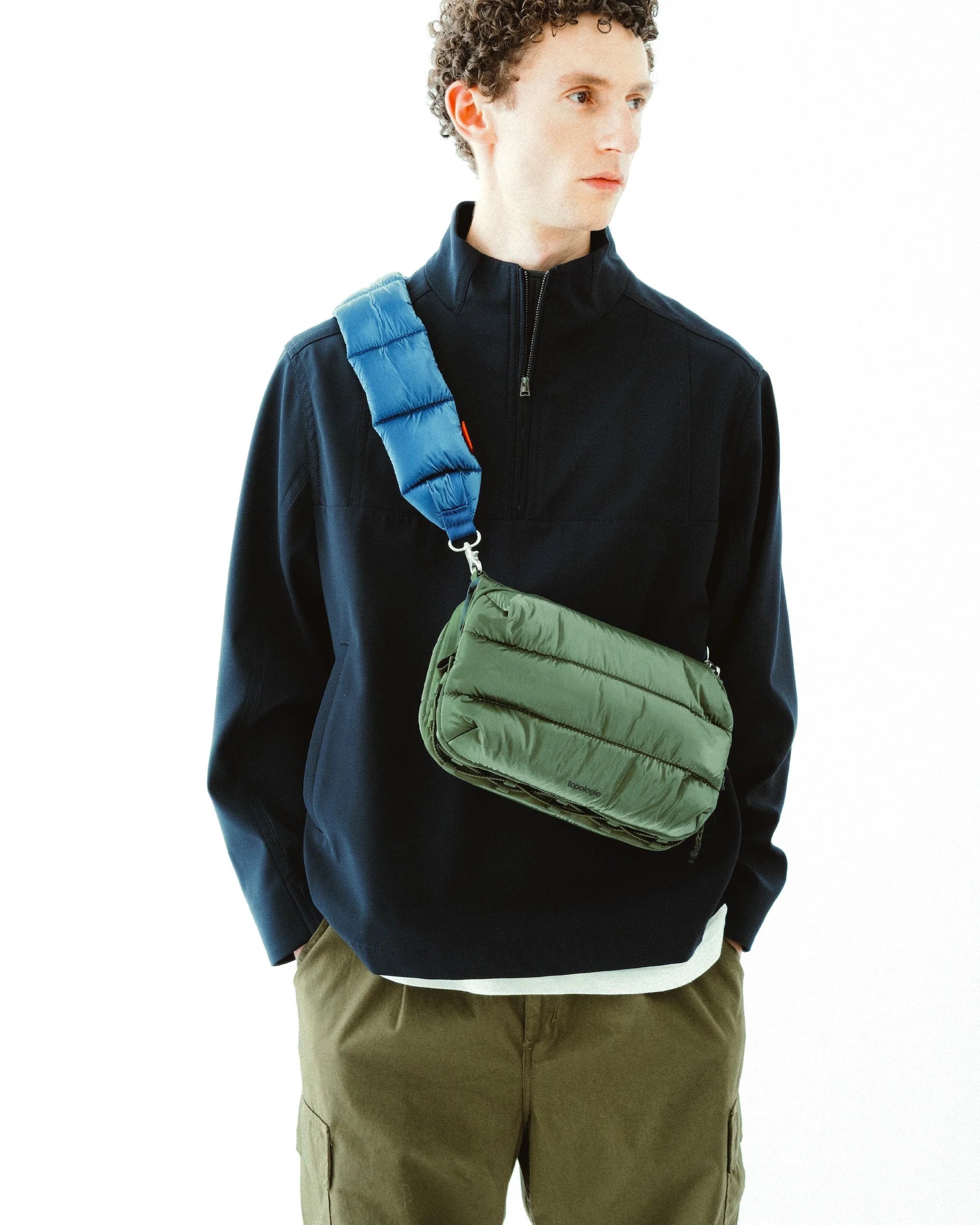 TOPOLOGIE - BOTTLE SACOCHE LARGE DEEP FOREST METALLIC HIGH LUSTRE