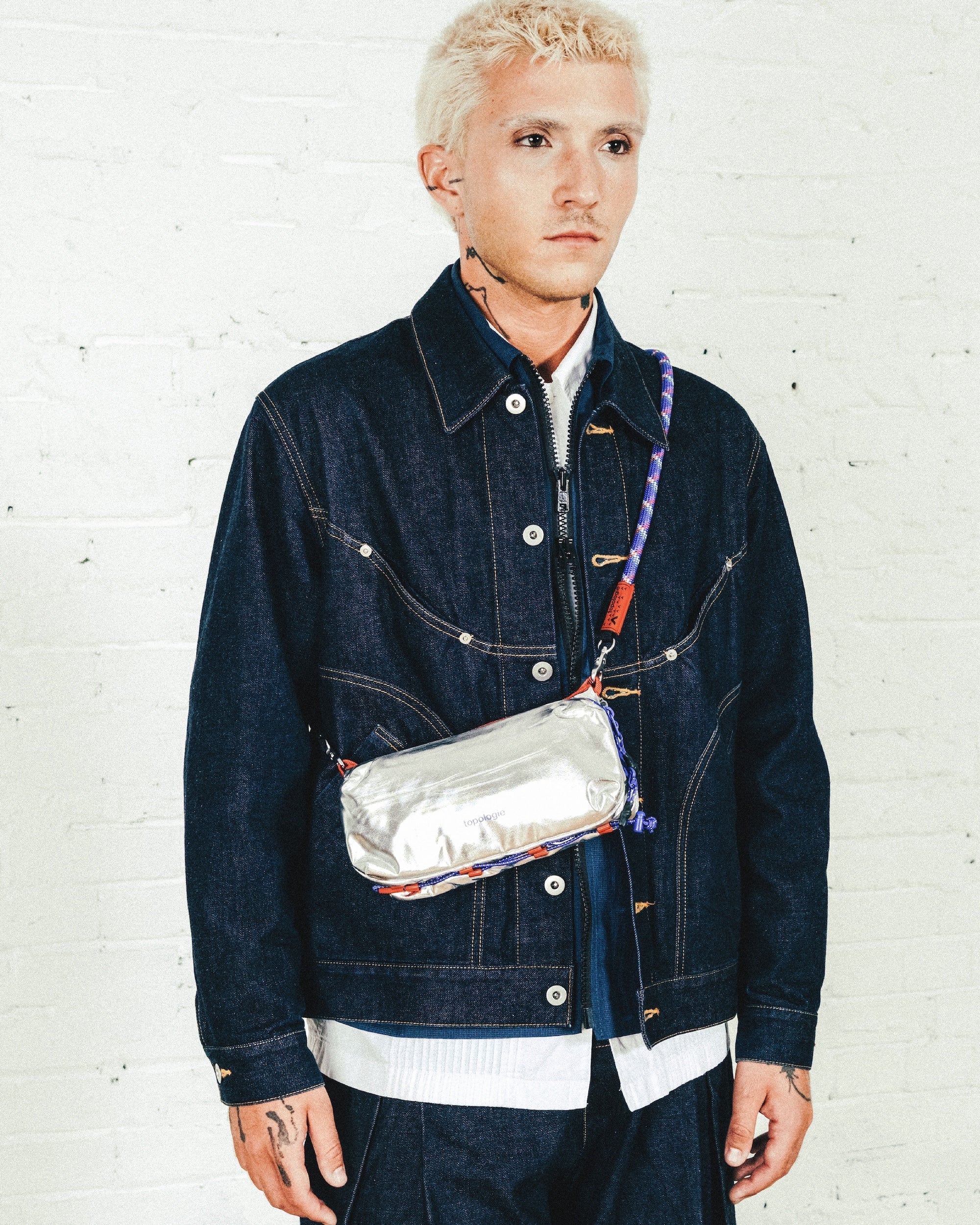 TOPOLOGIE - BOTTLE SACOCHE MEDIUM SATELLITE METALLIC