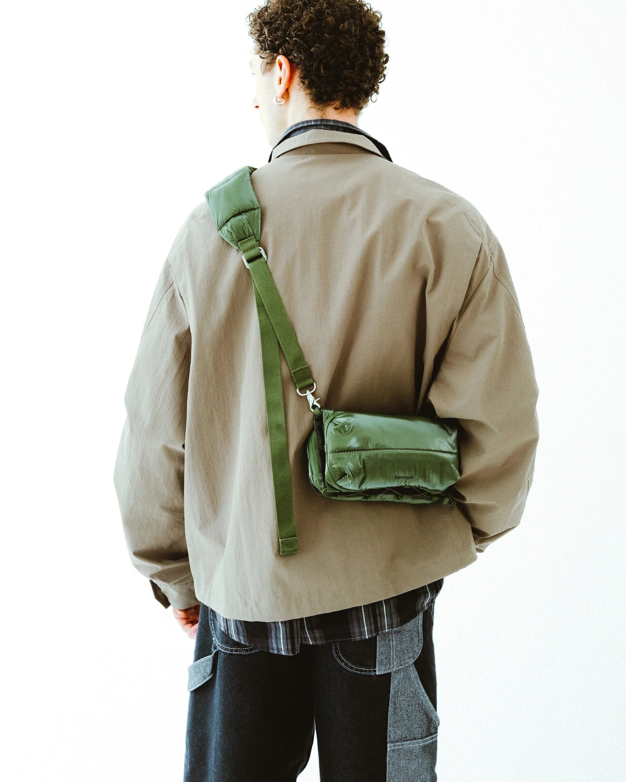 TOPOLOGIE - BOTTLE SACOCHE MEDIUM DEEP FOREST METALLIC HIGH LUSTRE