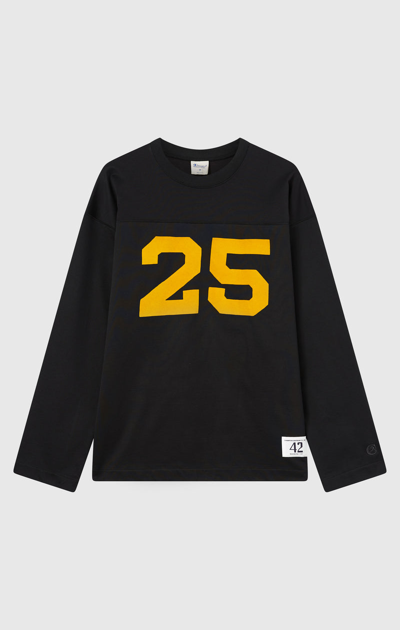 T-SHIRT A MANICA LUNGA GRIGIO SCURO