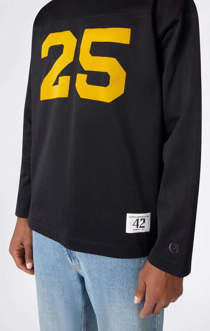 T-SHIRT A MANICA LUNGA GRIGIO SCURO