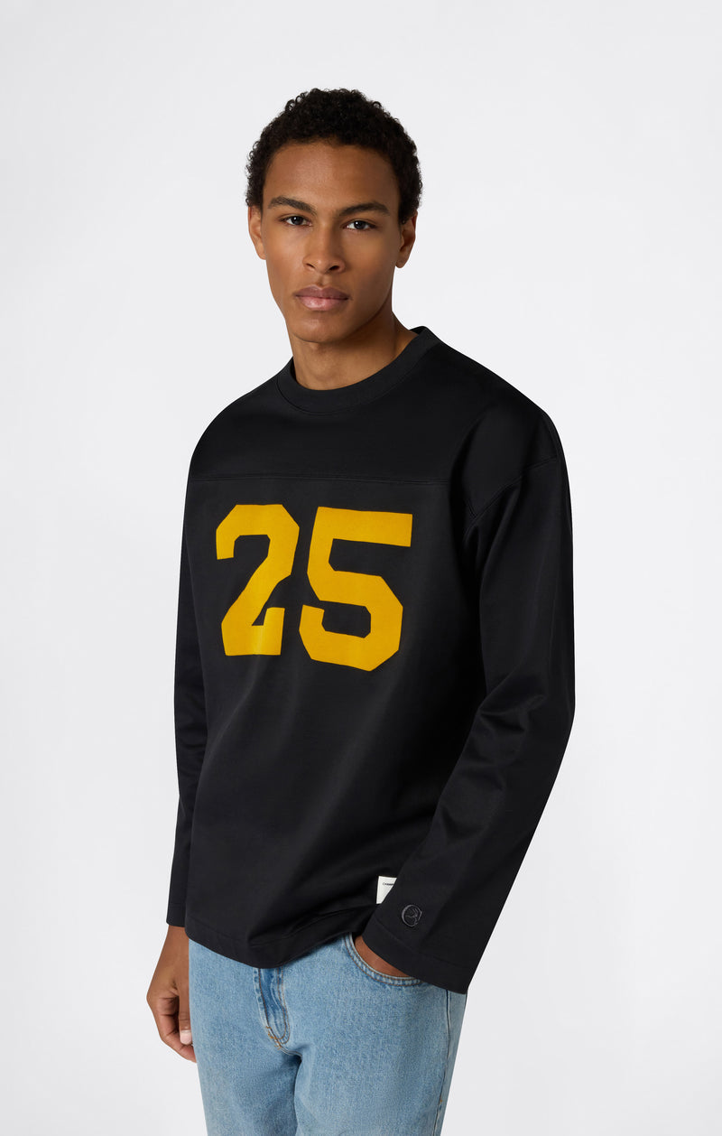 T-SHIRT A MANICA LUNGA GRIGIO SCURO