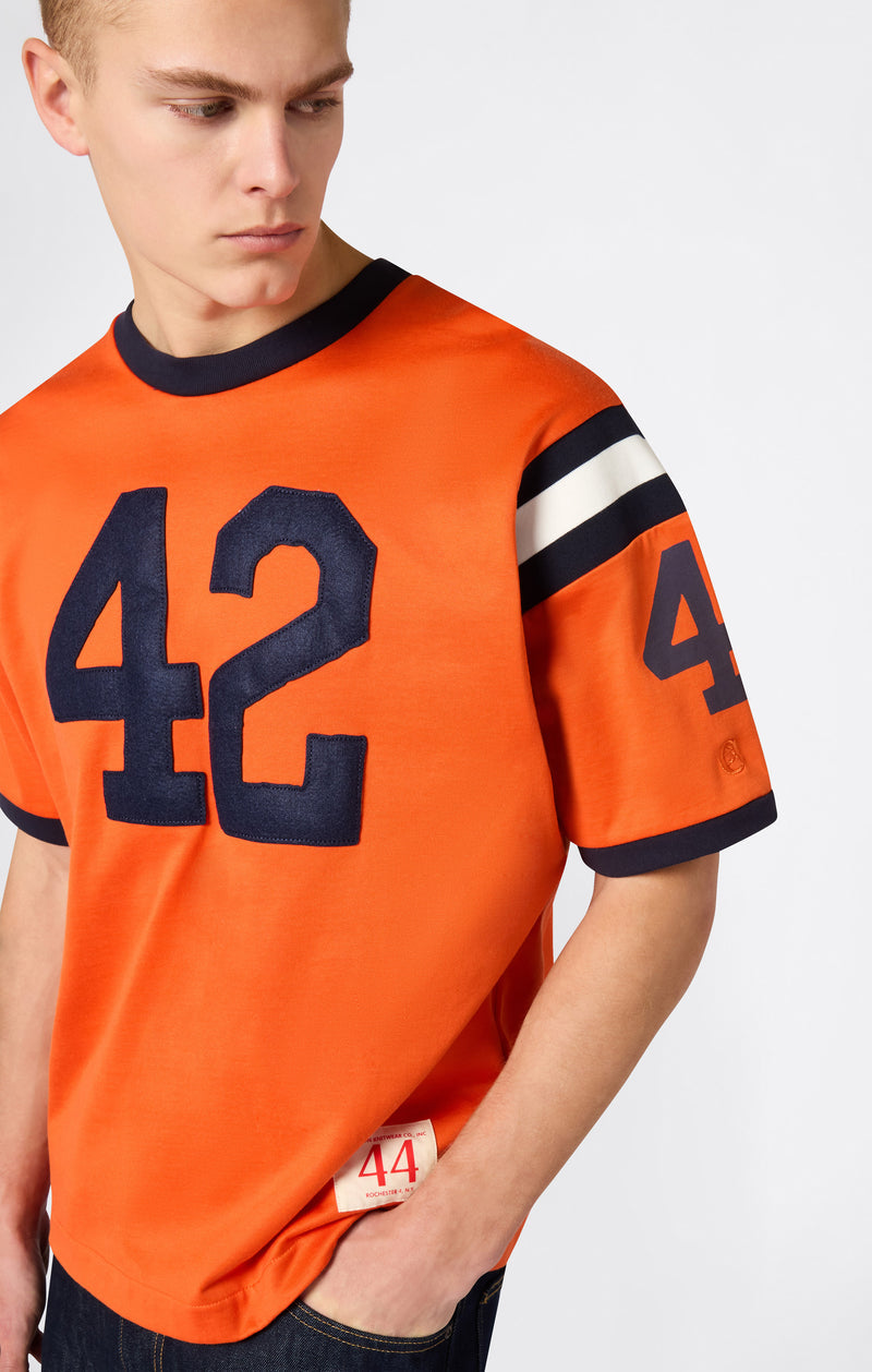 T-SHIRT RINGER ARANCIONE