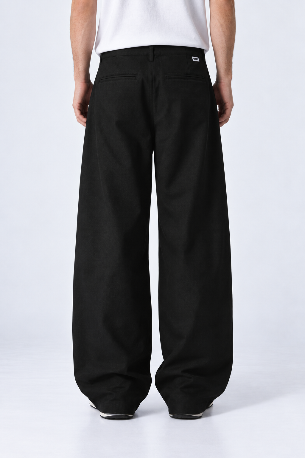 PANTALONI DRITTI RELAXED FIT NERI